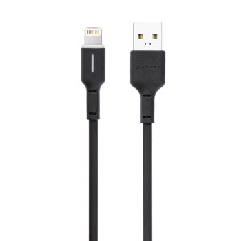 Кабел DeTech DE-C37i, от USB A(м) към Lightning(м), 1m, черен | JAR Computers DeTech DE-C37i 40195