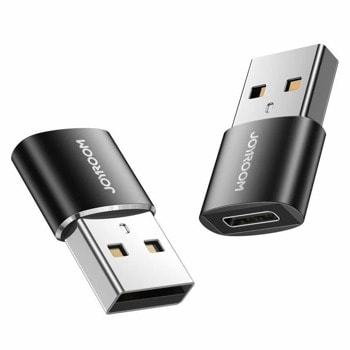 Адаптер Joyroom S-H152, от USB-A (м) към USB-C (ж), черен image