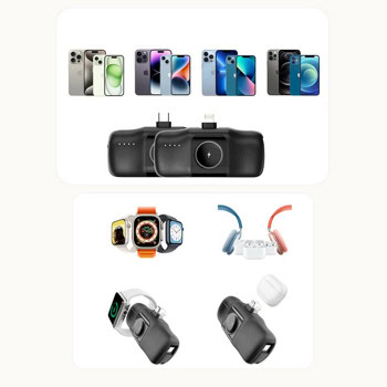 Wozinsky 3-in-1 Power Bank 5000mAh 15W черен | JAR Computers Wozinsky 3-in-1 Power Bank 5000mAh 15W черен