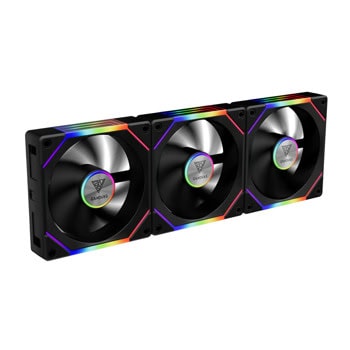 Вентилатори 120mm, Gamdias AEOLUS P2-1203 A-RGB, 3-pin, 2400 rpm, 3 броя, черни | JAR Computers Вентилатори 120mm Gamdias AEOLUS P2-1203