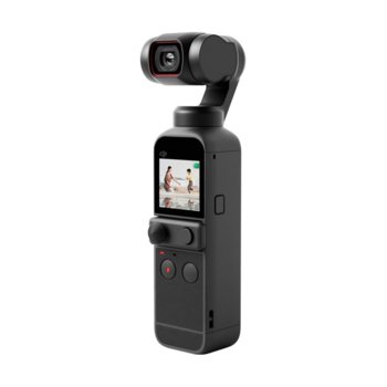 Екшън камера DJI OSMO Pocket 2, камера за екстремен спорт, 4K@60fps, 64MPx камера, до 140 мин. време за работа, с гимбал, 8x Slow motion, черен image