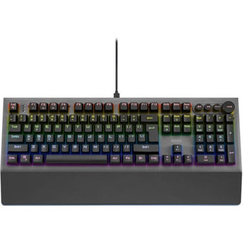 Клавиатура Noxo Conqueror, механична, мултимедийни клавиши, подсветка, USB, черна | JAR Computers Noxo Conqueror