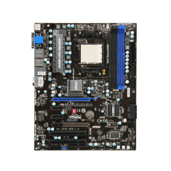 Дънна платка MSI 785G-E53, AMD 785G, AM3, DDR3, VGA+PCI-E (HDMI & DVI), SB7.1, Lan1000, SATA RAID 0,1,10, 1394, ATX | JAR Computers MSI 785G-E53