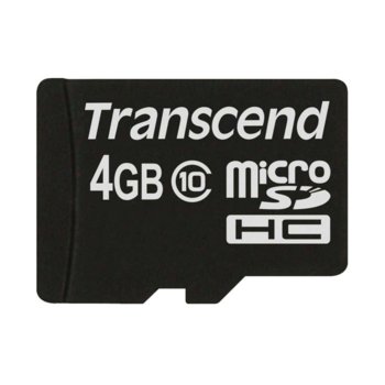 4GB microSDHC Transcend Premium TS4GUSDC10
