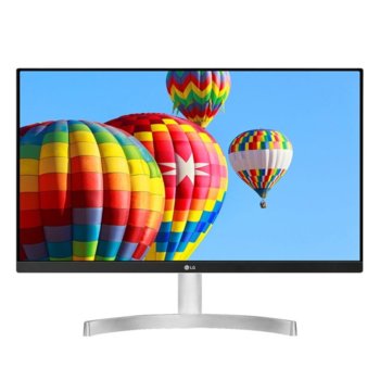 Монитор LG 24MK600M-W, 23.8" (60.45 cm) IPS панел, 75 Hz, Full HD, 5ms, 250cd/m2, 5 000 000:1, HDMI, VGA | JAR Computers LG 24MK600M-W