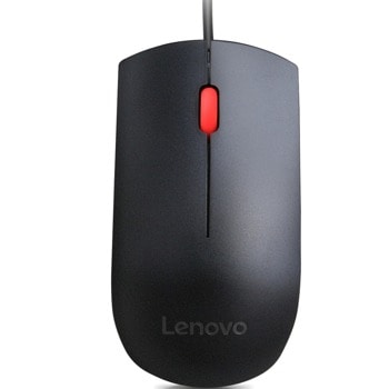 Мишка Lenovo Essential 4Y50R20863, оптична (1600dpi), USB, черна, 3 бутона | JAR Computers Lenovo Essential USB Mouse 4Y50R20863