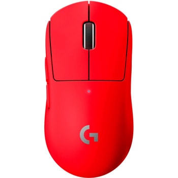 Мишка Logitech PRO X Superlight Red (910-006782), оптична (25 600 dpi), безжична, USB, червена, гейминг, 5 бутона | JAR Computers Logitech Pro X Superlight Red 910-006782