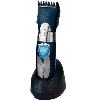Машинка за подстригване Finlux FHC-6655BL, водоустойчива, стойка за зареждане, синя | JAR Computers Finlux FHC-6655BL
