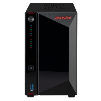 Мрежови диск (NAS) Asustor Nimbustor AS5402T, двуядрен Intel Celeron N5105 2.0/2.9GHz, без твърд диск (2x SATA/4x M.2 slots), 4GB DDR4, 2x 2.5GbE, 3x USB 3.2 Gen 2 | JAR Computers Мрежови диск Asustor Nimbustor AS5402T