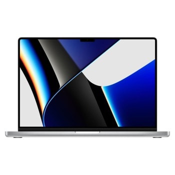 Лаптоп Apple MacBook Pro (Z14Y001M9)(сребрист), десетядрен Apple M1 Pro 3.2 GHz, 16.2" (41.15 cm) Liquid Retina XDR 120Hz Display, (HDMI), 16GB DDR4, 512GB SSD, 3x Thunderbolt 4, macOS | JAR Computers Apple MacBook Pro Z14Y001M9