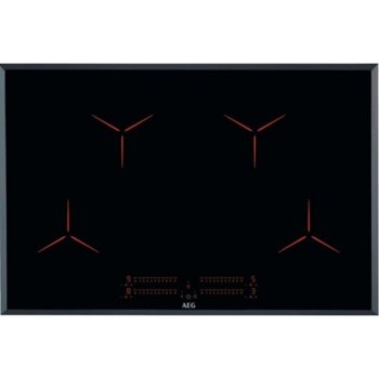 Керамичен плот за вграждане AEG IPE84531FB, 4 нагревателни зони, Hob2Hood, черен | JAR Computers AEG IPE84531FB