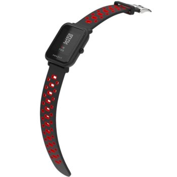 Каишка за смарт гривна Xiaomi Mi Amazfit Bip, силиконова, червена | JAR Computers Xiaomi Silicone band for Xiaomi Mi Amazfit Bip red
