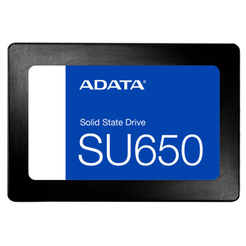 Памет SSD 256GB A-Data Ultimate SU650 Blue, SATA 6Gb/s, 2.5"(6.35 cm), скорост на четене 520MB/s, скорост на запис 450MB/s | JAR Computers Adata SU650 256GB ASU650SS Blue