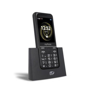 GSM myPhone Halo Q (черен), поддържа 2 sim карти, 2.8" (7.11 cm) TFT дисплей, MediaTek MTK6260A 360MHz, 64MB RAM, 64MB Flash памет, (+ microSD слот), 2.0 MPix камера, 110g | JAR Computers myPhone Halo Q