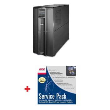 UPS APC Smart-UPS SMT2200IC с подарък APC Service Pack 3 Year Warranty Extension (3 години гаранция), 2200VA/19800W, Line Interactive, SmartConnect, Tower | JAR Computers APC Smart-UPS 1000VA SMT2200IC + Service 3y Warran