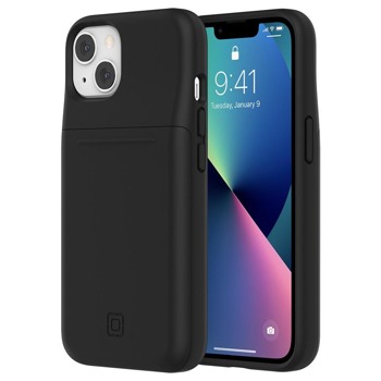 Калъф за Apple iPhone 13, хибриден, Incipio Stashback Case, с отделение за кредитна карта, черен | JAR Computers Incipio Stashback Case IPH-1951-JBLK