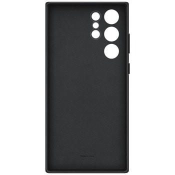 Samsung S22 Ultra S908 Leather Cover Black