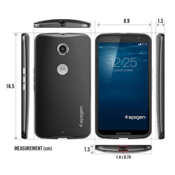 Spigen Neo Hybrid Case for Google Nexus 6 gunmetal