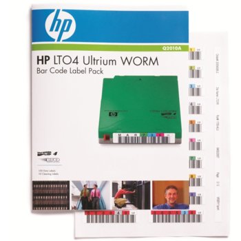 Хартия HP LTO4 Ultrium WORM Bar Code label pack (110 pack) | JAR Computers WORM Bar Code label pack