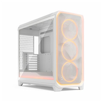 Кутия Fractal Design Meshify 3 XL Ambience Pro RGB White TG Clear Tint, EE-ATX/EATX/ATX/microATX/Mini-ITX/SSI-CEB/SSI-EEB, 2x USB 3.2 Gen 1 Type-A, 1x USB 3.2 Gen 2x2 Type-C, 3x 140mm RGB вентилатора, с прозорец, бяла, без захранване | JAR Computers Fractal Design FD-C-MES3X-05