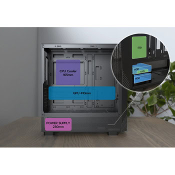 Montech X5 Black | JAR Computers Montech X5 Black