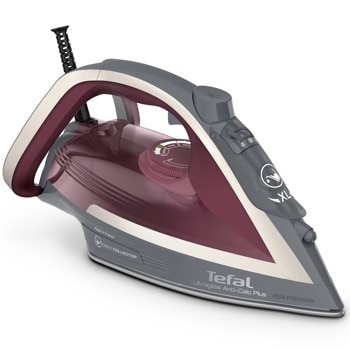 Парна ютия Tefal FV6840Е0, 50 г/мин непрекъсната пара, 260 г/мин парен удар, антикапкова система, антиваровикова система, 2800W, червена | JAR Computers Tefal FV6840Е0