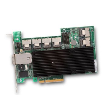 RAID контролер LSI MegaRAID SAS 9280-24i4e, PCI-E 2.0 към 6x Mini-SAS (SFF8087) & Mini-SAS (SFF8088), SATA/SAS 6Gb/s, 6 портов, 512MB RAM, поддържа RAID 0, 1, 5, 6, 10, 50, and 60 | JAR Computers LSI MegaRAID SAS 9280-24i4e LSI00211