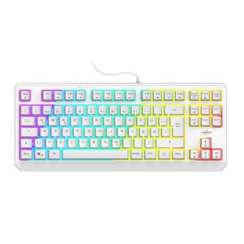 Клавиатура Hama uRage Exodus 220 TKL RGB, гейминг, RGB подсветка, бяла, USB | JAR Computers Hama uRage Exodus 220 TKL RGB White 217819