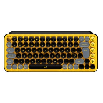 Клавиатура Logitech POP Keys, безжична, Bluetooth, жълта image
