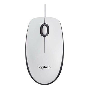 Мишка Logitech M100 White, оптична, USB, бяла | JAR Computers мишка logitech m100 white