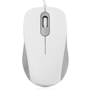 Мишка Modecom MC-M10S, оптична (1000 dpi), USB, 1.5m кабел, бяла | JAR Computers Modecom MC-M10S white