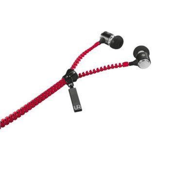 TRUST Urban Revolt Zipper In-ear Headset - red