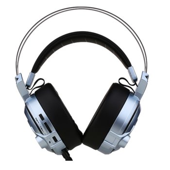 Слушалки Somic G949DE, микрофон, гейминг, 40мм високоговорители, 20Hz - 22KHz честотен диапазон, прибиращ се микрофон, USB, сини | JAR Computers Somic G949DE