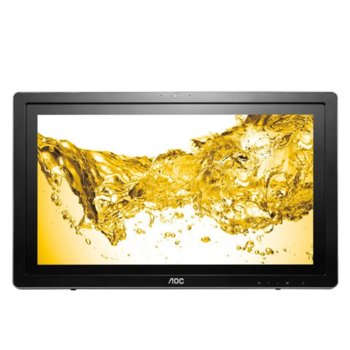 Настолен компютър 19.5" (49.53cm) AOC A2072Pwh/BK, сензорен HD+ LED Display (HDMI), дву-ядрен Amlogic 8726-MX1.5 GHz, 1GB DDR3 RAM, 8GB eMMC, Android, 2.9kg | JAR Computers 19.5 AOC All-In-One A2072Pwh/BK