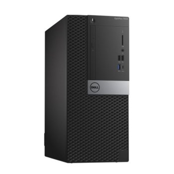 Настолен компютър Dell OptiPlex 7050 MiniTower (N001O7050MT02_UBU-14), четириядрен Kaby Lake Intel Core i5-7500 3.4/3.8GHz, 4GB DDR4, 500GB HDD, 1x USB Type-C, клавиатурa и мишка, Linux | JAR Computers Dell OptiPlex 7050 MT N001O7050MT02_UBU-14