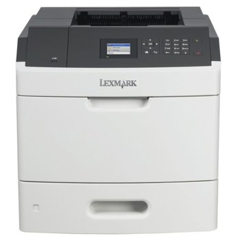 Lexmark MS810dn, лазерен принтер, 600x600dpi, 52стр/мин, LAN 10000, USB, 1г. | JAR Computers Lexmark MS810dn A4 Monochrome Laser Printer