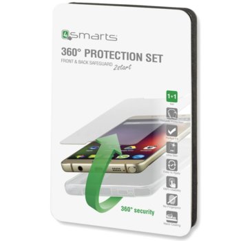 4smarts 360° Protection Set Tempered Glass