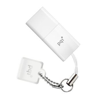 8GB USB Flash, PQI U819L, бяла