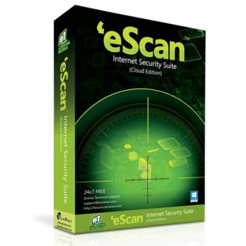 Софтуер eScan Internet Security Suite Cloud Edition, 2 потребители, 1 година | JAR Computers eScan Internet Security Suite with Cloud Security