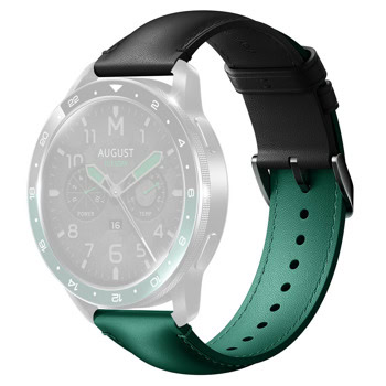 Каишка Xiaomi Watch Strap - Dual-Tone Ceramic Strap, за смарт часовник Xiaomi Watch S3, TPU, черно-зелена | JAR Computers Xiaomi Watch Strap Dual-tone Ceramic