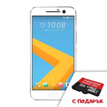 HTC 10 Silver + Transcend 32GB micro SDHC