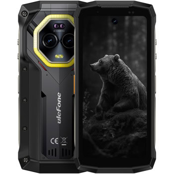 Смартфон Ulefone Armor Mini 20 (черен), поддържа 2 SIM карти, 4.7" (11.93 cm) IPS 90Hz дисплей, осемядрен Mediatek Helio G99 2.2 GHz, 8GB LPDDR4X, 256GB Flash памет (+microSD слот), 50 + 64 & 32 Mpix камери, Android | JAR Computers Ulefone Armor Mini 20 8/256GB Black