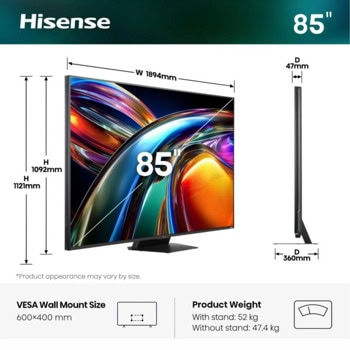 Hisense 85UR9S | JAR Computers Hisense 85UR9S