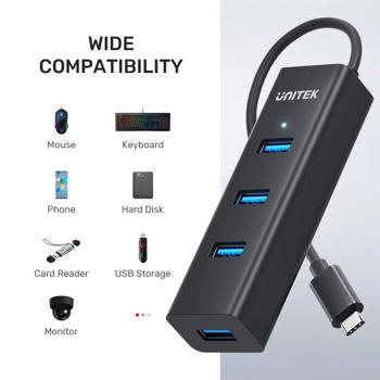 USB хъб Unitek Y-3089Z01 4 порта