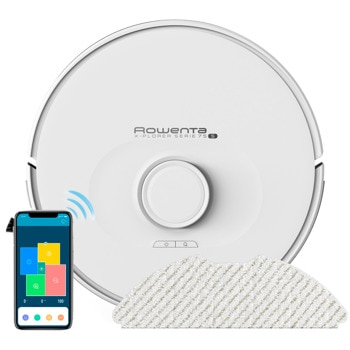 Прахосмукачка Rowenta X-PLORER 75 S RR8577WH, без торба, безжична, 0.3 l капацитет на резервоара, до 120 минути работа, 4 степени на подаване на вода, бяла | JAR Computers x-plorer 75 s rr8577wh