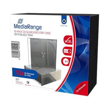 Кутия за CD/DVD MediaRange MRBOX32, 10бр | JAR Computers MEDIARANGE MRBOX32 10 бр