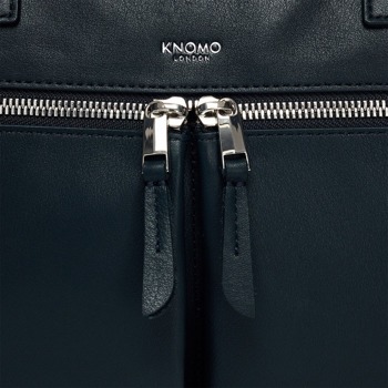 Knomo Hanover Slim Leather Laptop Briefcase 14