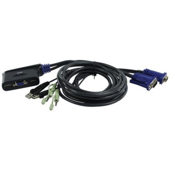 KVM кабел ATEN CS62US, 2x 1, USB, Audio, с поделяне на USB у-ва | JAR Computers ATEN CS62US