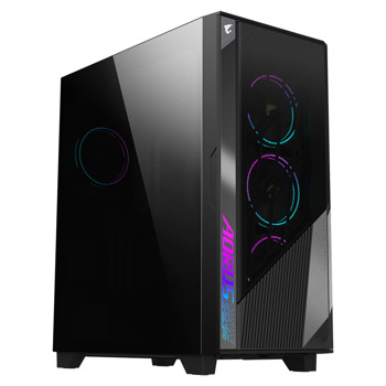 Кутия Gigabyte AORUS C500 Glass, Mini ITX/Micro ATX/ATX/E-ATX, 1x USB 3.1 Gen2 Type-C, 2x USB 3.0, стъклен прозорец, без захранване | JAR Computers Gigabyte AORUS C500