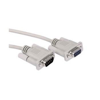Кабел Roline 11.01.6290, от RS232 9(м) към D9(ж), 10m, бял | JAR Computers Roline 11.01.6290